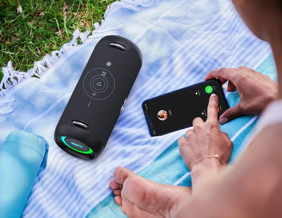 caixa de som bluetooth mifa - potência de saída de 60w amplificador para excelente desempenho de graves i