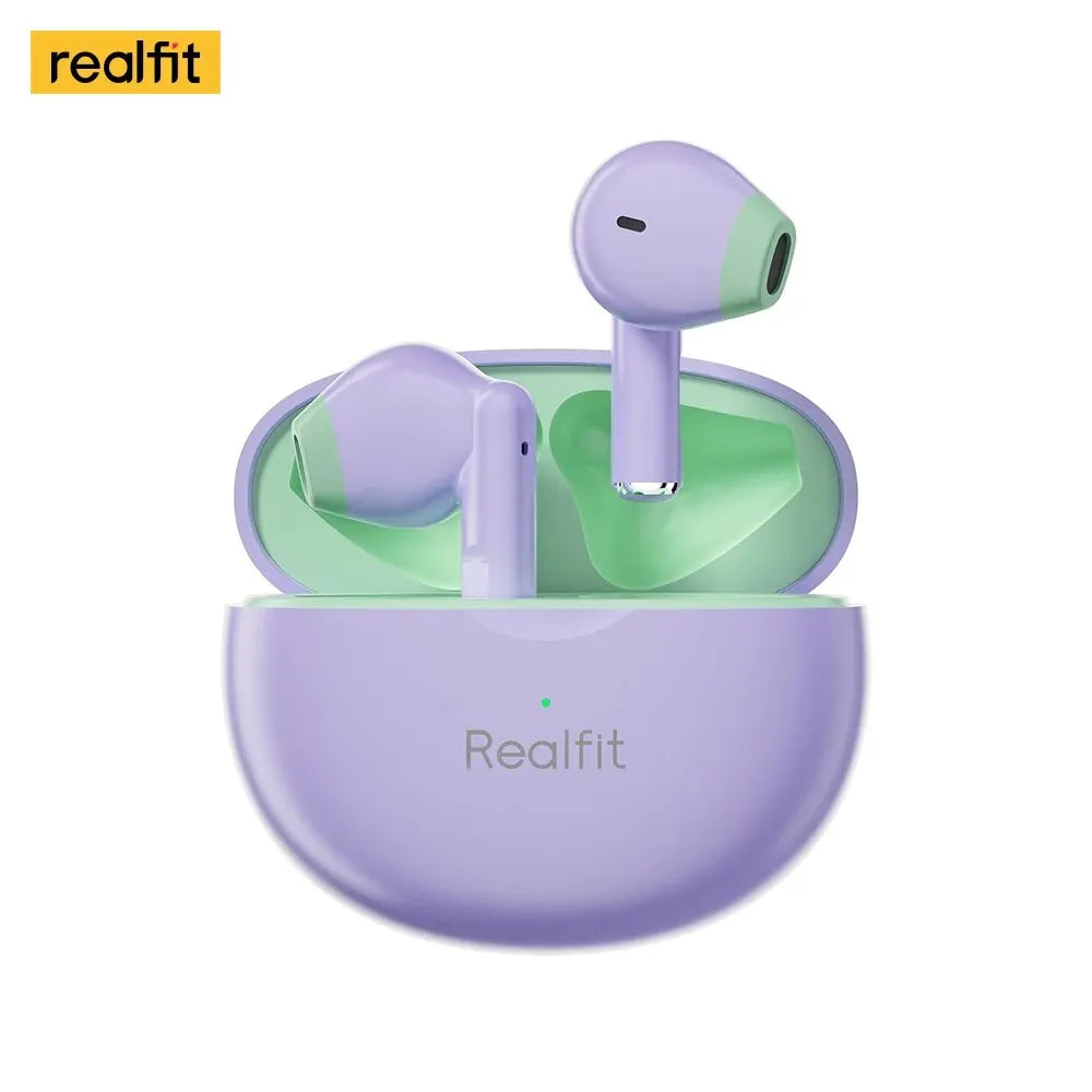 Fone de Ouvido Bluetooth Realfit F2 – Qualidade Hi-Fi Excelente, Fones TWS Sem Fio