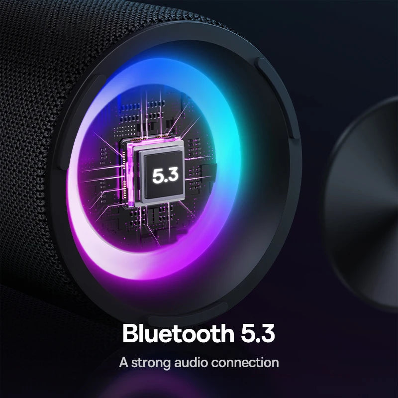 Caixa de Som Portátil Baseus AeQur VO20 para Camping, Bluetooth 5.3, Graves Potentes, 15 Horas de Reprodução, Mini Caixa de Som Sem Fio para Uso Externo, IPX5