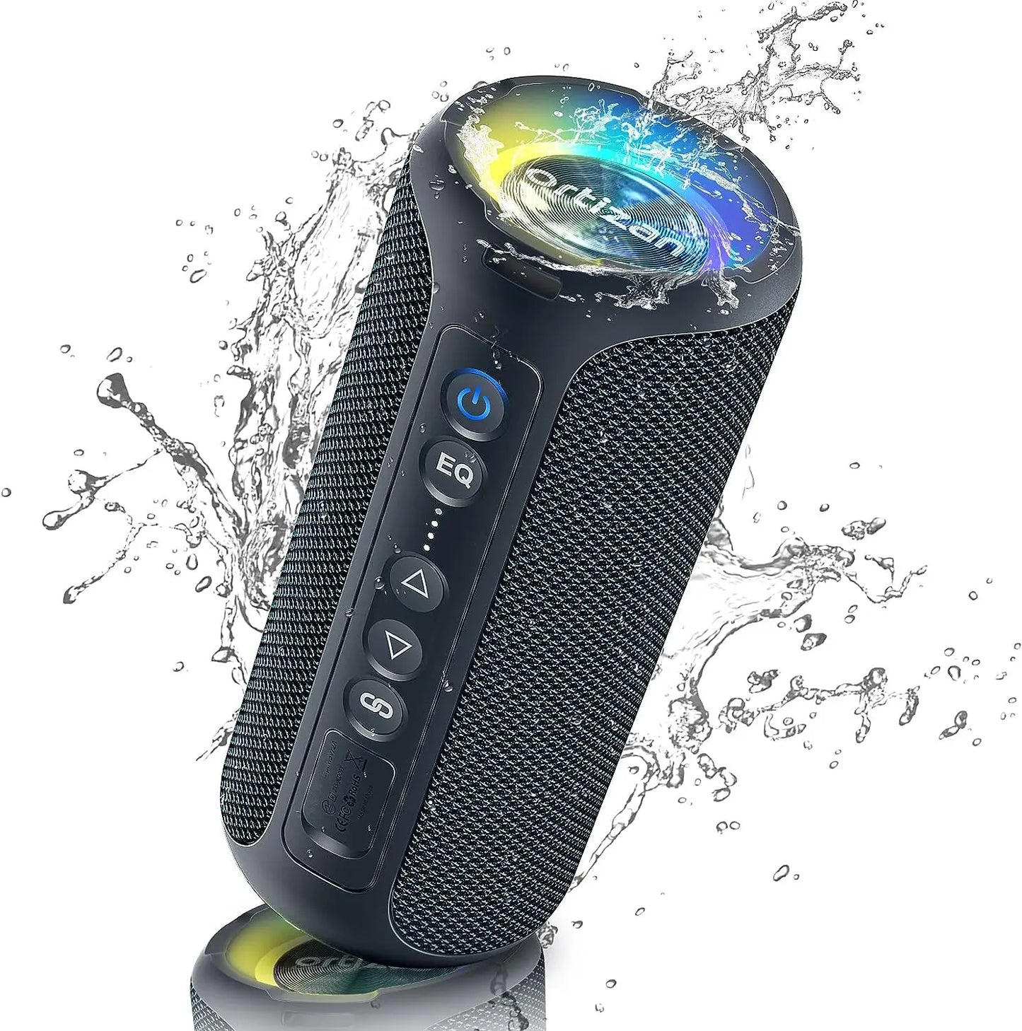Caixa de Som Bluetooth Ortizan – 40W com Graves Reforçados, Portátil, Sem Fio, para Uso Externo, 30 Horas de Reprodução, À Prova d’Água IPX7, Bluetooth 5.3, Ideal para Banho