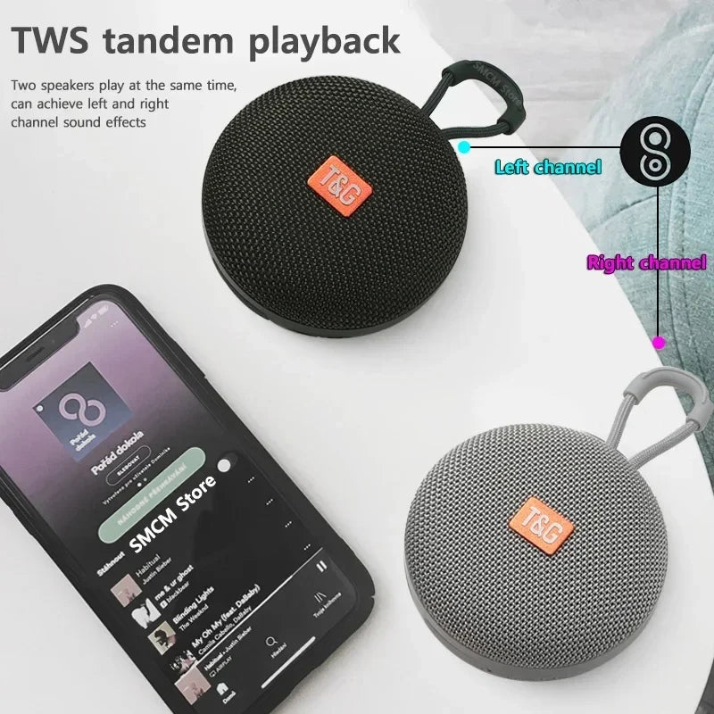 tg352 caixa de som bluetooth portátil à prova d'água para uso externo com suporte a chamadas viva-voz / cartão com som estéreo e pareamento tws