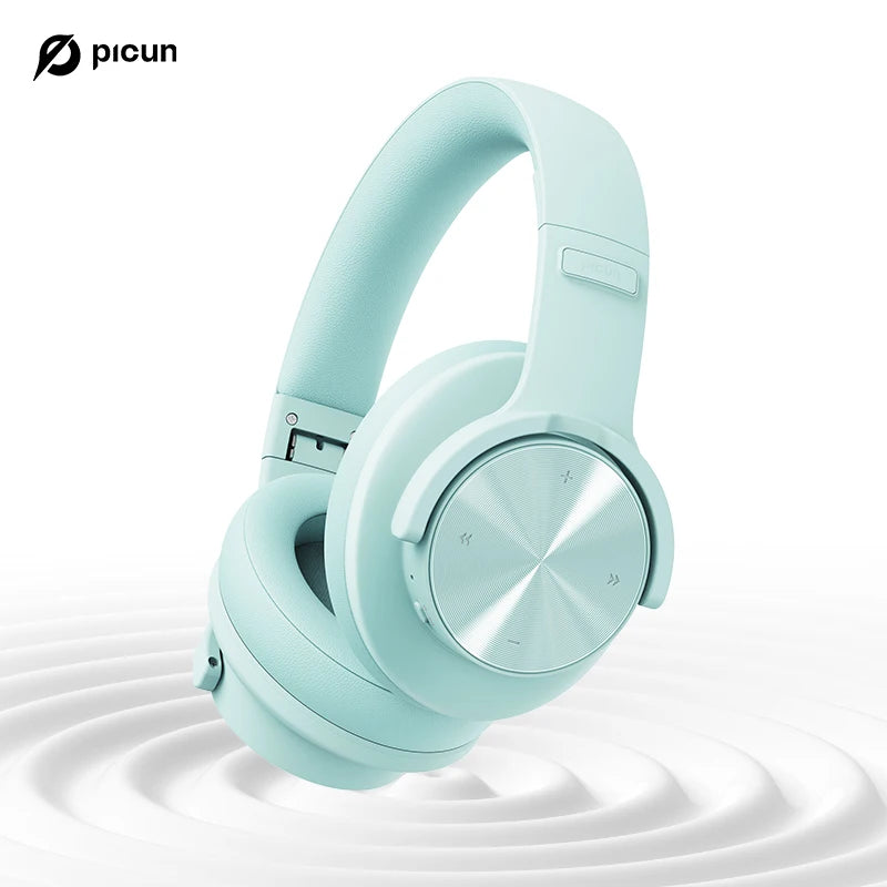 Fones de ouvido Bluetooth Picun B8 com 120 horas de reprodução, modo Bluetooth 3EQ sem fio, baixa latência, chamadas viva-voz, fones de ouvido sobre a orelha