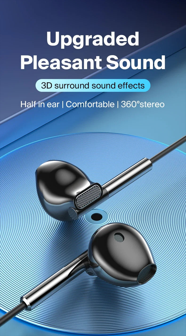 Fone de ouvido com cancelamento de ruído EARDECO 3,5 mm/tipo C
