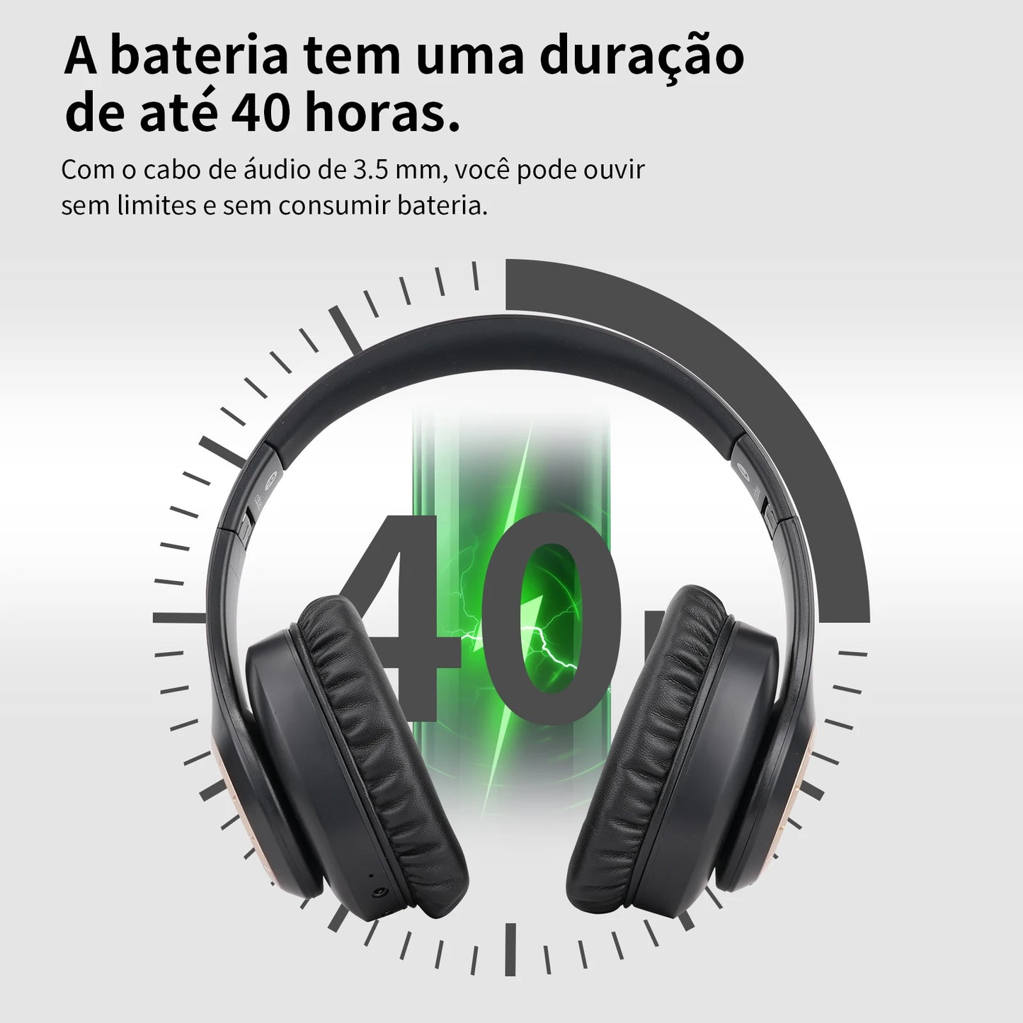 Fones de Ouvido Sem Fio Bluetooth de Alta Qualidade