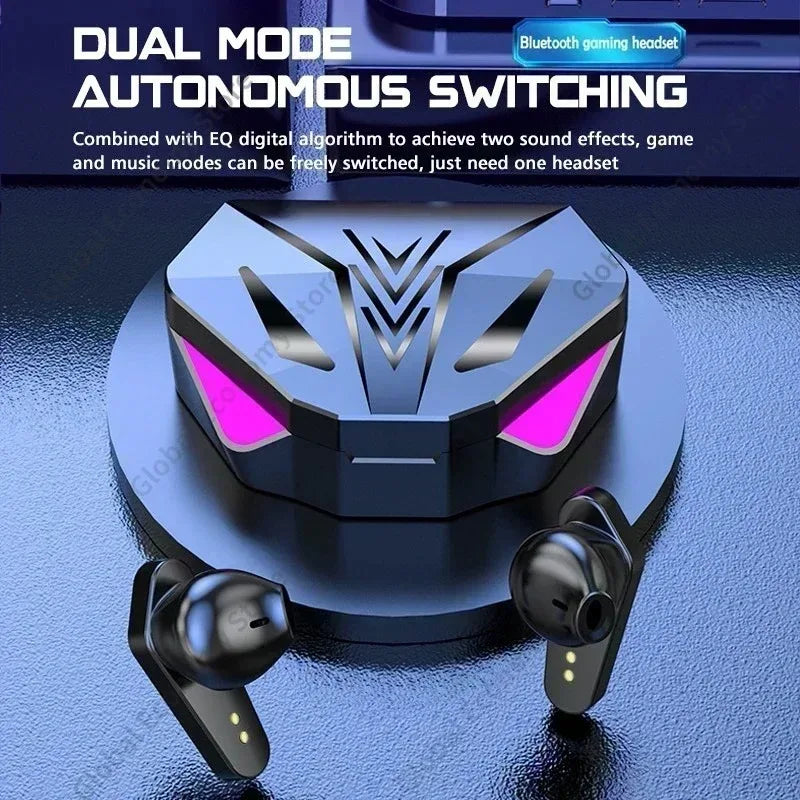 x15 fones gamer tws bluetooth sem fio com microfone áudio com graves posicionamento sonoro som estéreo 9d fone hifi para jogos