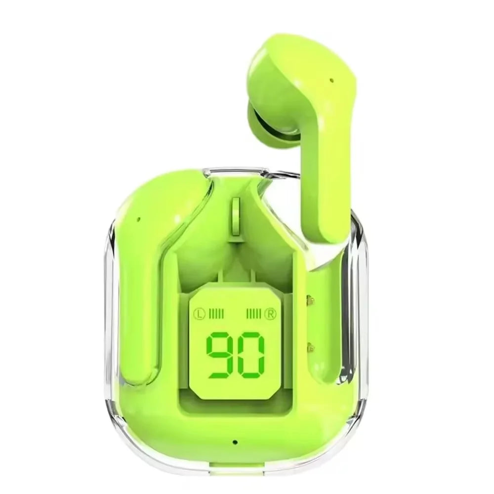 Air31 TWS Fones de Ouvido – Fones Sem Fio Bluetooth 5.0 para Esporte e Jogos, Redução de Ruído, Com Microfone, Display de LED e Estojo de Carregamento