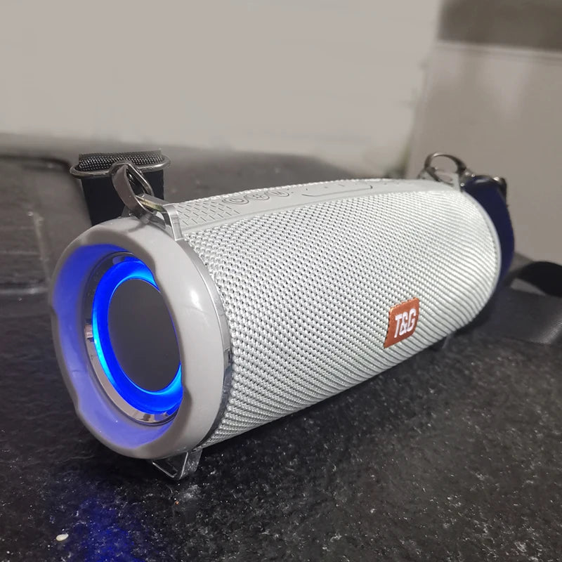 caixa de som bluetooth de alta potência 50w alto-falante portátil sem fio à prova d'água para uso externo coluna de áudio para pc centro musical subwoofer
