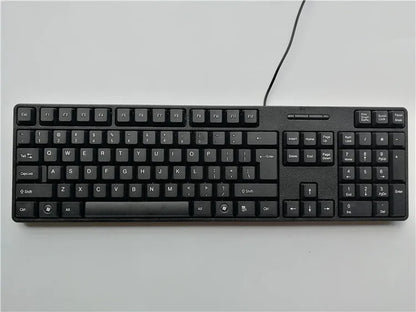 teclado com keycaps com letras em espanhol, francês, russo e árabe teclado gamer com fio USB de 104 teclas para computador