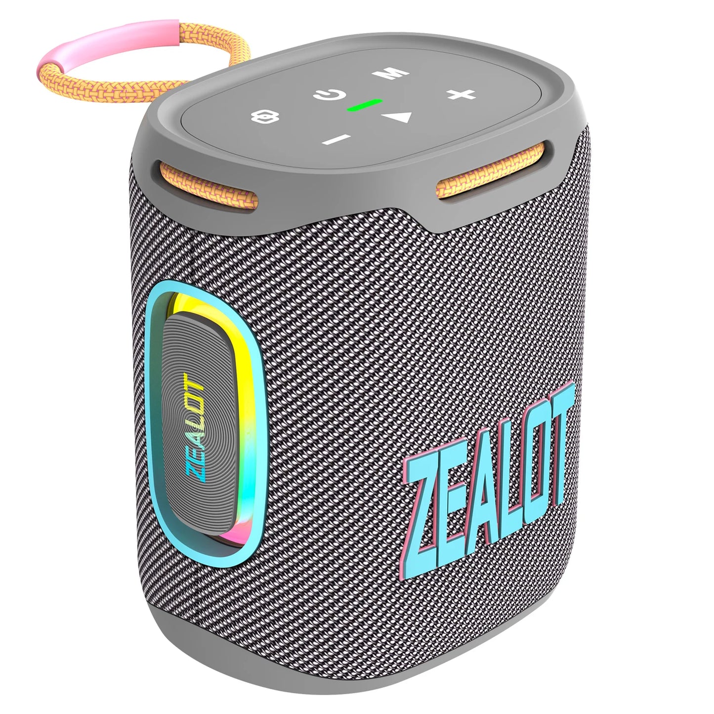 zealot s122 25w som hd estéreo sem fio à prova d'água ipx6 alto-falante portátil para uso externo com iluminação led rgb para festas