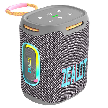 zealot s122 25w som hd estéreo sem fio à prova d'água ipx6 alto-falante portátil para uso externo com iluminação led rgb para festas