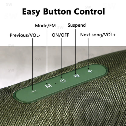 caixa de som bluetooth de alta potência 50w alto-falante portátil sem fio à prova d'água para uso externo coluna de áudio para pc centro musical subwoofer