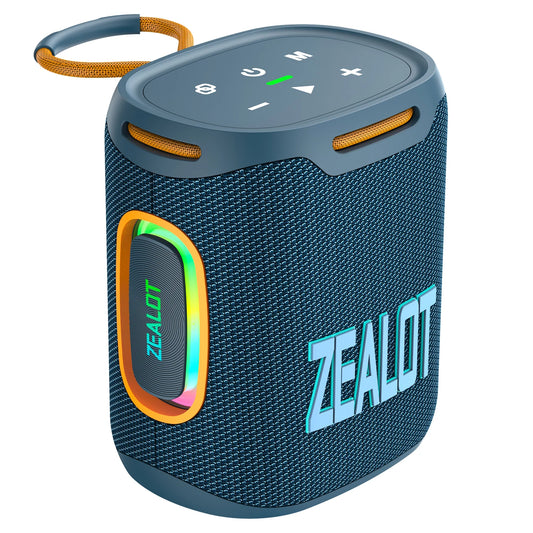 zealot s122 25w som hd estéreo sem fio à prova d'água ipx6 alto-falante portátil para uso externo com iluminação led rgb para festas