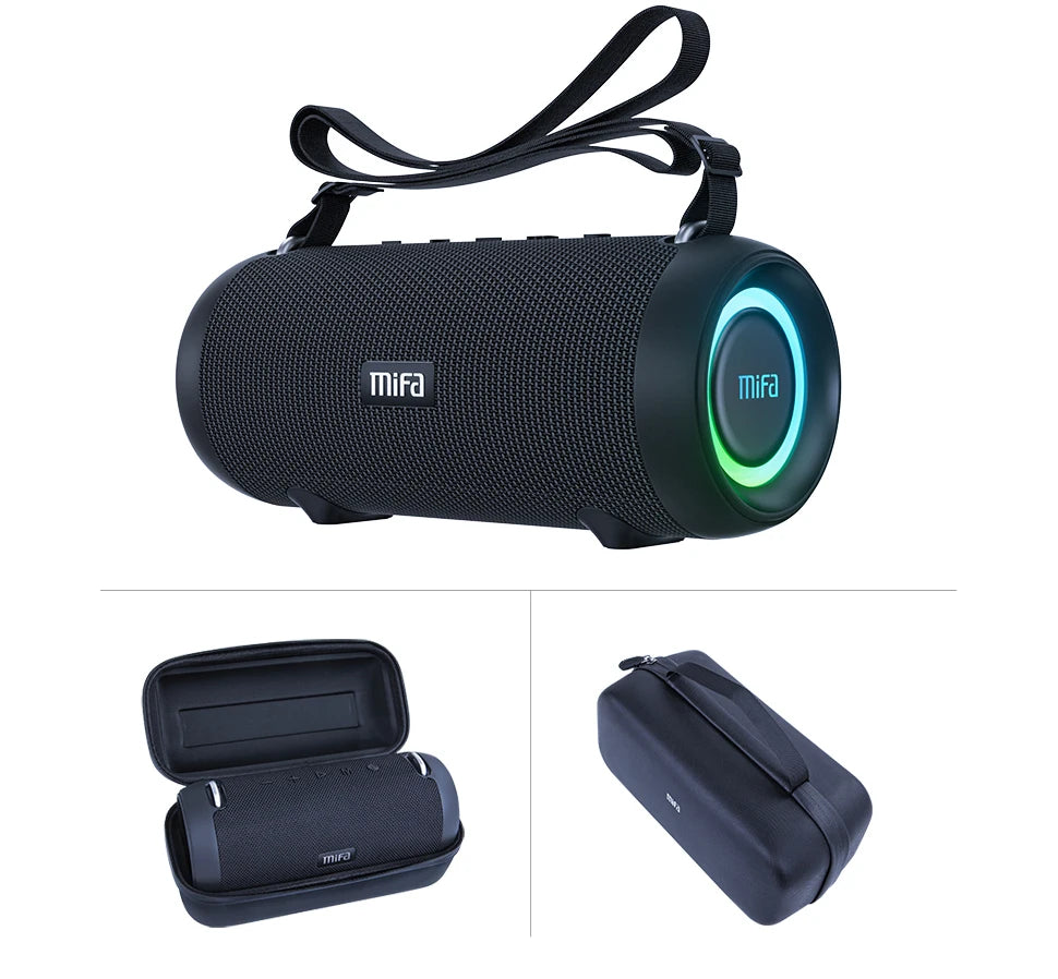 caixa de som bluetooth  mifa - potência de saída de 60w amplificador  para excelente desempenho de graves i