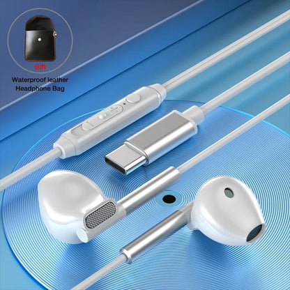 Fone de ouvido com cancelamento de ruído EARDECO 3,5 mm/tipo C