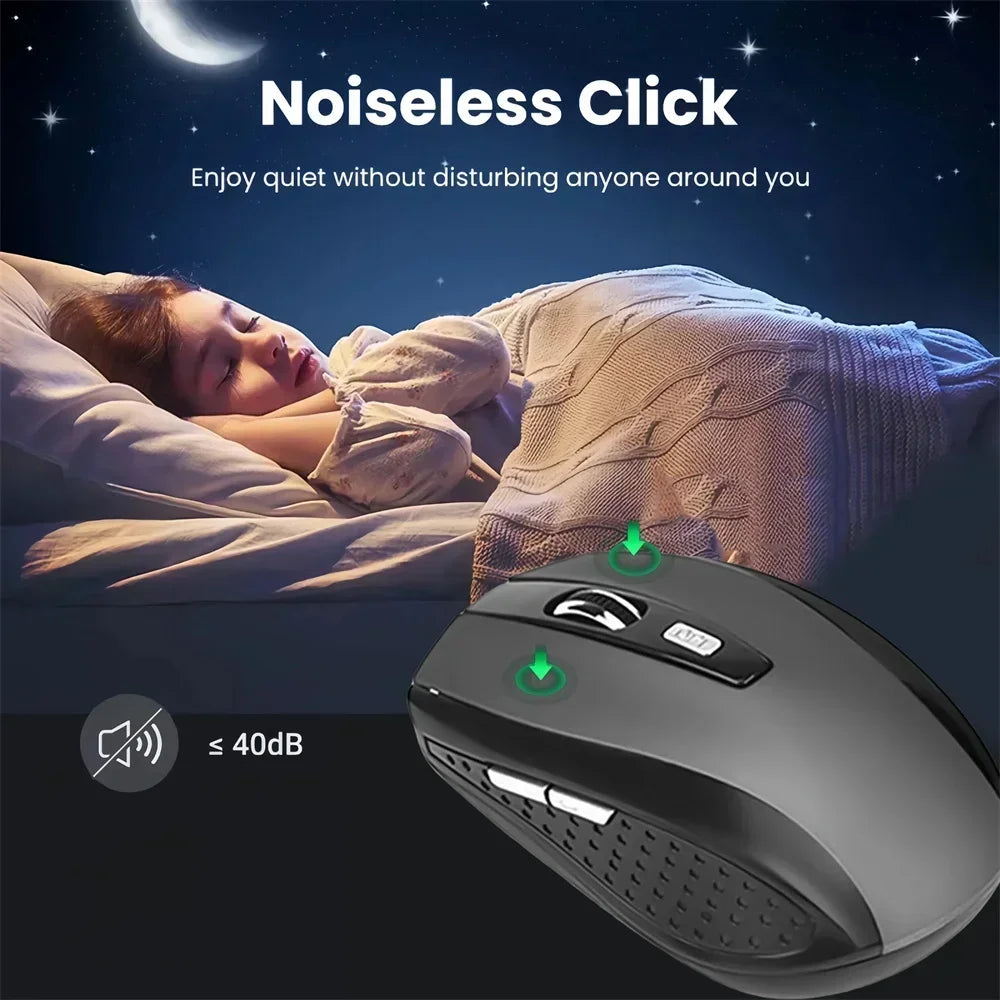 mouse sem fio portátil 2.4G mouse ergonômico óptico para escritório com níveis de DPI ajustáveis até 1600 para notebook, laptop e MacBook