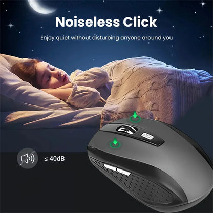 mouse sem fio portátil 2.4G mouse ergonômico óptico para escritório com níveis de DPI ajustáveis até 1600 para notebook, laptop e MacBook