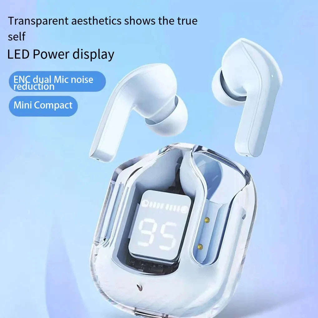Air31 TWS Fones de Ouvido – Fones Sem Fio Bluetooth 5.0 para Esporte e Jogos, Redução de Ruído, Com Microfone, Display de LED e Estojo de Carregamento
