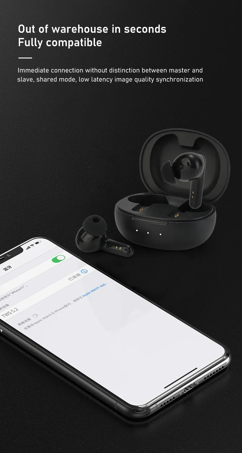 Fone de ouvido inteligente com redução de ruído Sony LX102 Fones de ouvido Bluetooth sem fio