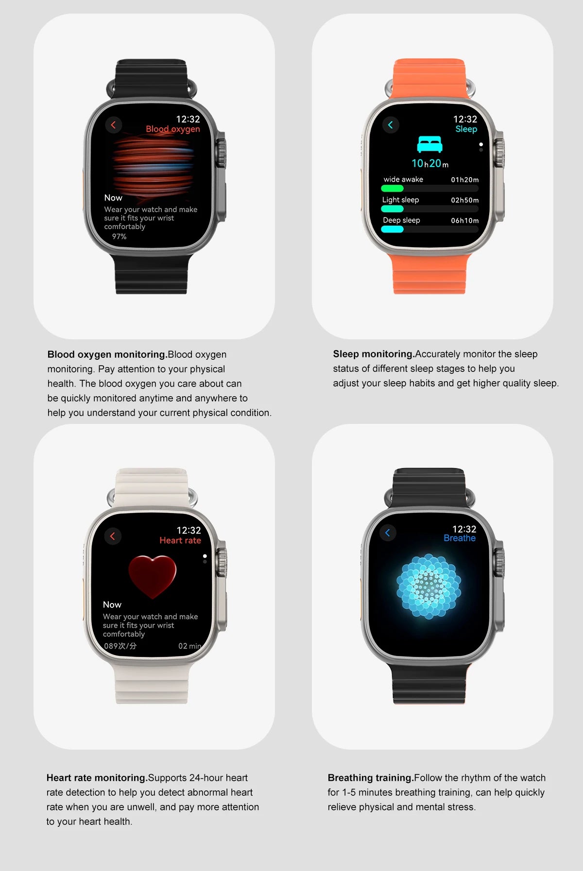 relógio inteligente DT Ultra 3 tela AMOLED 4GB player MP3 MP4 Bluetooth compartilhamento de rede loja de apps ChatGPT IA inteligente