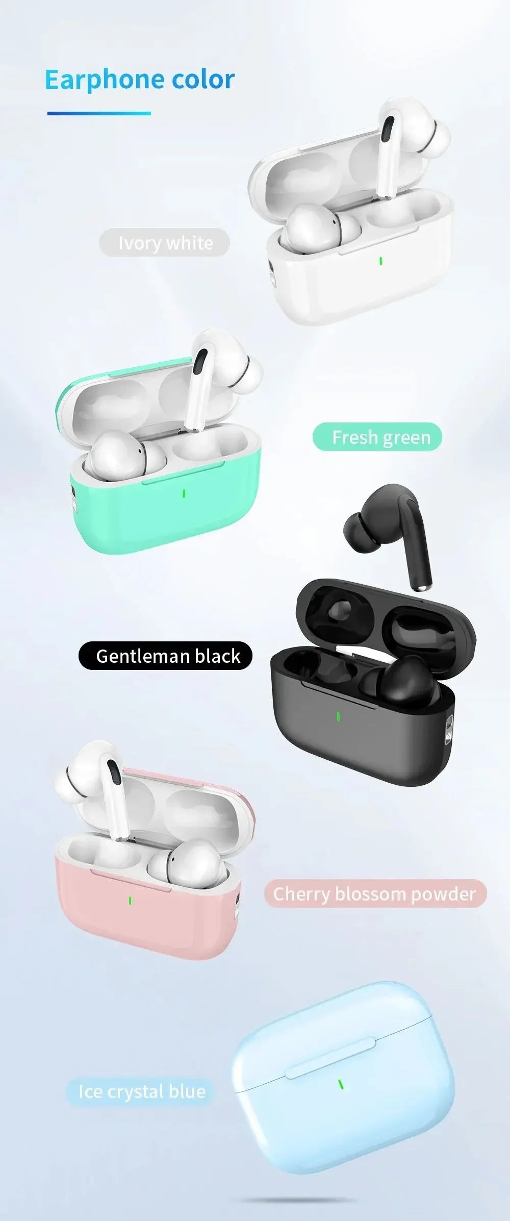 fone bluetooth New Air Pro 2025 bluetooth 5.3 auriculares earbuds headset gamer para iPhone Apple Xiaomi celular Android