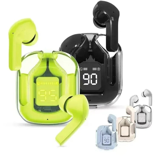 Air31 TWS Fones de Ouvido – Fones Sem Fio Bluetooth 5.0 para Esporte e Jogos, Redução de Ruído, Com Microfone, Display de LED e Estojo de Carregamento