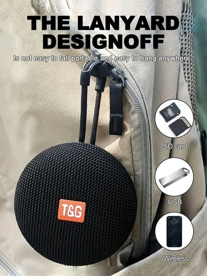 tg352 caixa de som bluetooth portátil à prova d'água para uso externo com suporte a chamadas viva-voz / cartão  com som estéreo e pareamento tws