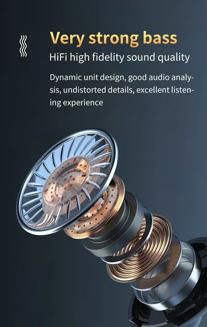 Fone de Ouvido M10 Bluetooth 5.1 Sem Fio – Esportivo, Estéreo, com Cancelamento de Ruído, Microfone e Caixa de Som Gamer