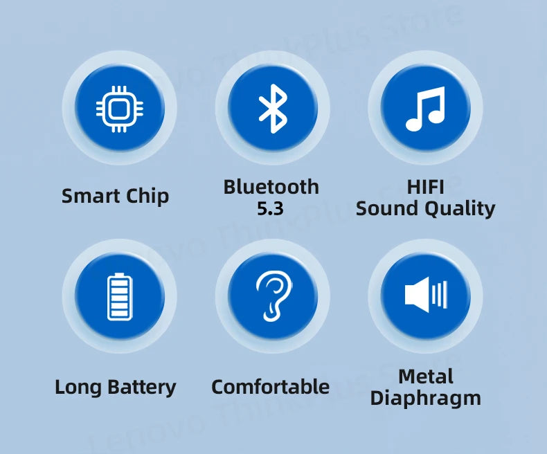 Fone de Ouvido Sem Fio Bluetooth Lenovo LP5 Original TWS com Longa Duração de Bateria, Fone Esportivo, Modo Duplo para Jogos, Chamada em HD, com Microfone.