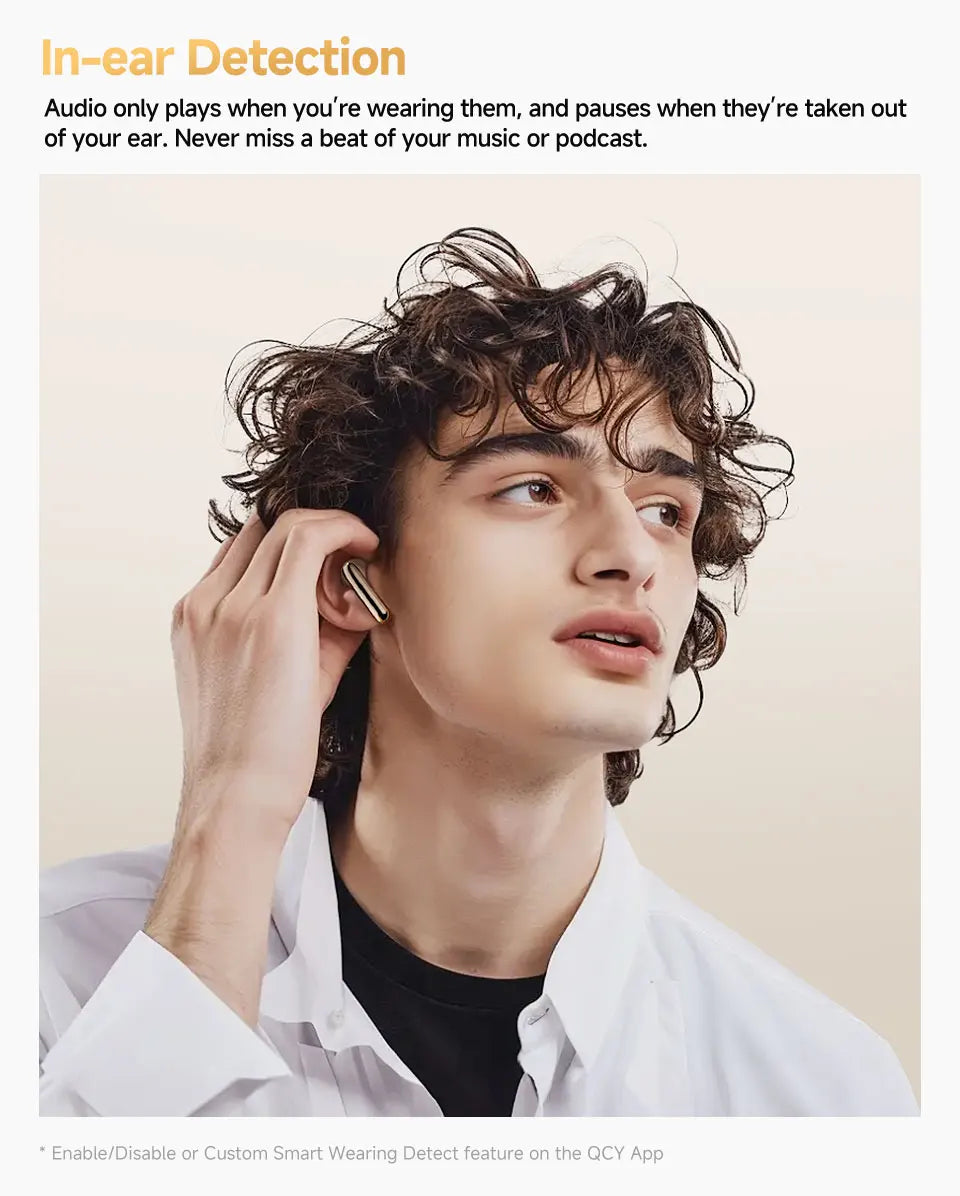 fone de ouvido sem fio QCY MeloBuds Pro ANC bluetooth 5.3 áudio de alta resolução com LDAC earbuds com cancelamento de ruído ativo de 46dB headphones