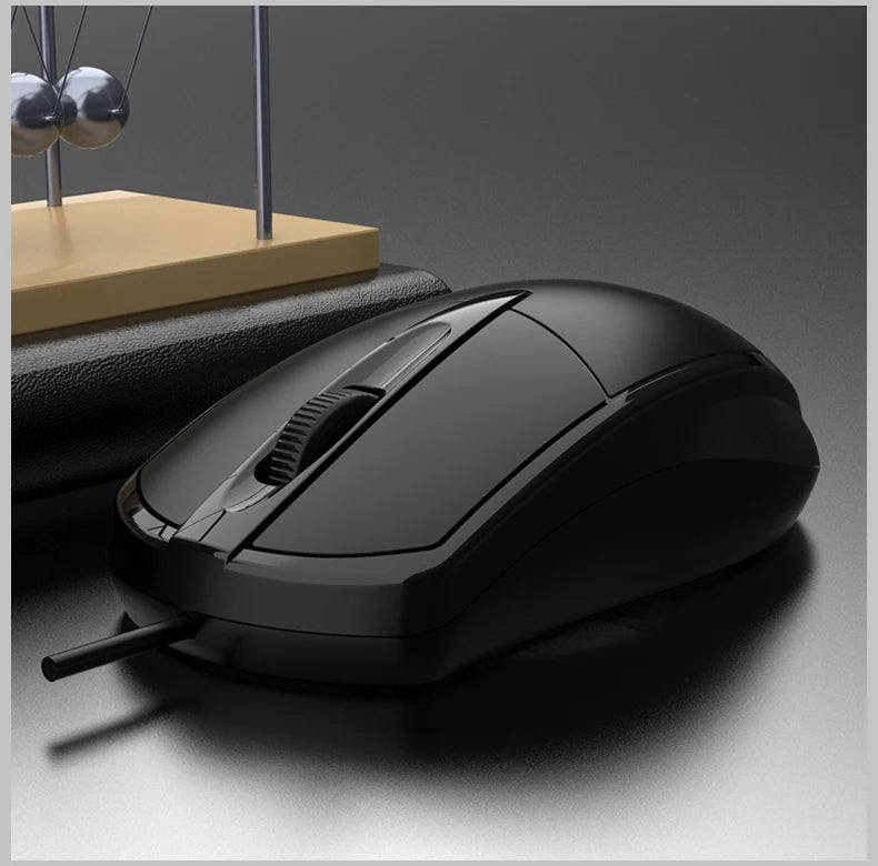 mouse com fio 301 para escritório e jogos para computador desktop, laptop e uso empresarial mouse óptico USB