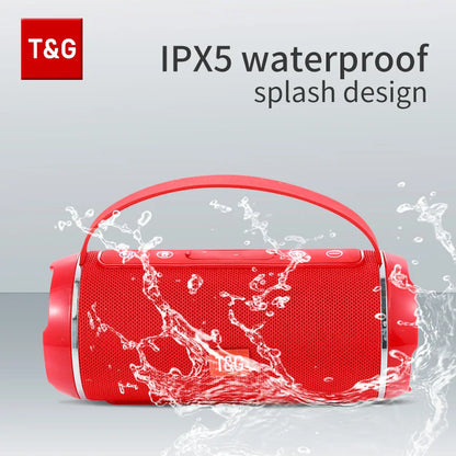 caixa de som bluetooth tg116c caixa de som portátil sem fio potente alto-falante externo com subwoofer centro musical tipo boom box