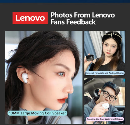 Fone de Ouvido Sem Fio Bluetooth Lenovo LP5 Original TWS com Longa Duração de Bateria, Fone Esportivo, Modo Duplo para Jogos, Chamada em HD, com Microfone.