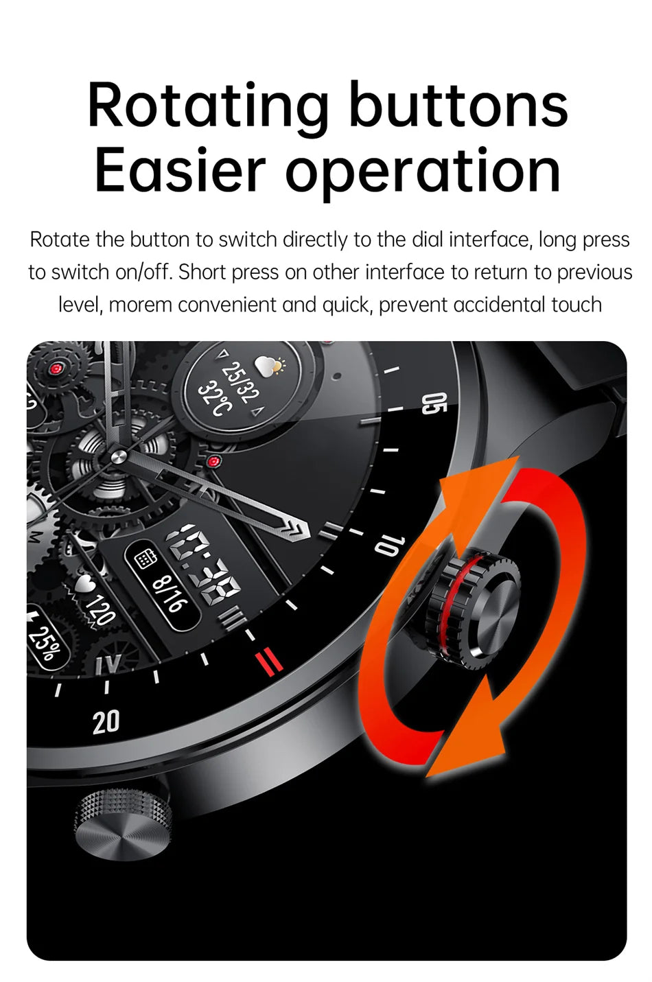 relógio inteligente masculino com chamadas via Bluetooth e NFC, tela colorida HD AMOLED 390×390, botão rotativo, rastreador fitness, à prova d’água IP68