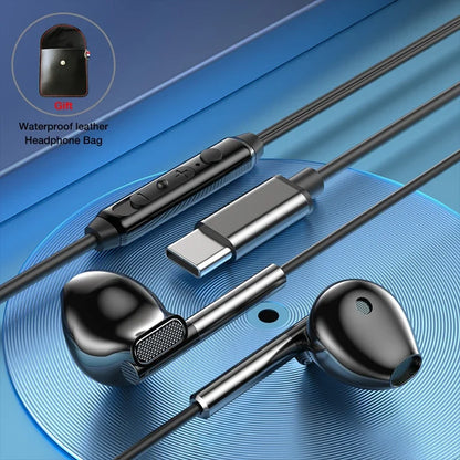 Fone de ouvido com cancelamento de ruído EARDECO 3,5 mm/tipo C