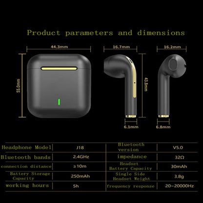 Fones de ouvido sem fio XIAOMI, Bluetooth True Stereo Sport Game TWS