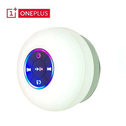 oneplus caixa de som bluetooth à prova d’água para banheiro com led ventosa grande mini portátil alto-falante estéreo para esportes ao ar livre