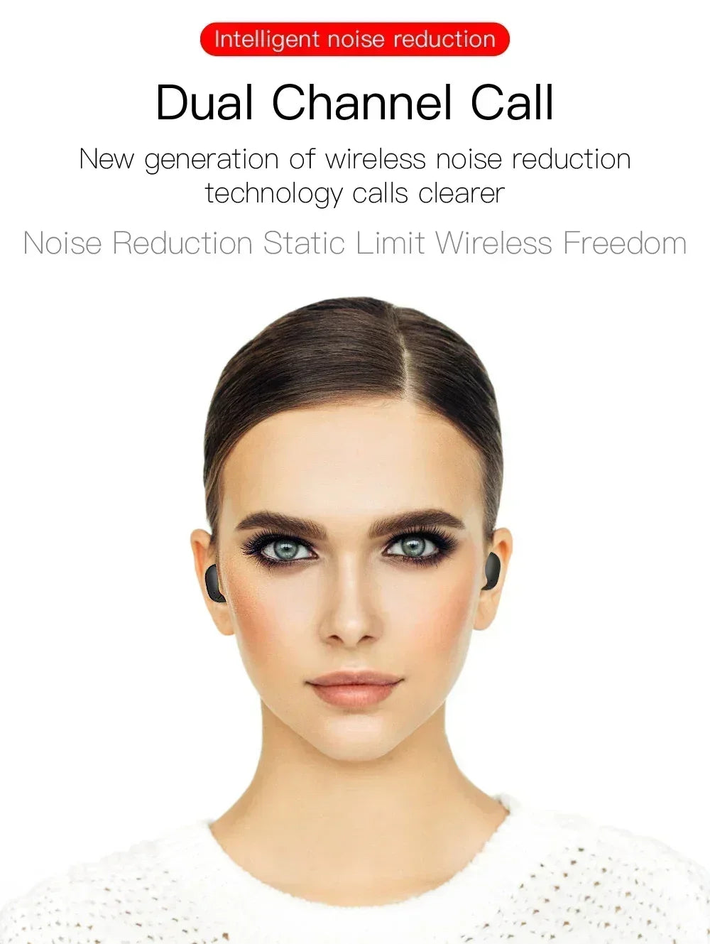 E6s sem fio bluetooth fones de ouvido tws bluetooth fone de ouvido sem fio com cancelamento de ruído