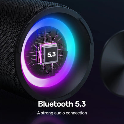 Caixa de Som Portátil Baseus AeQur VO20 para Camping, Bluetooth 5.3, Graves Potentes, 15 Horas de Reprodução, Mini Caixa de Som Sem Fio para Uso Externo, IPX5