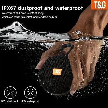 tg352 caixa de som bluetooth portátil à prova d'água para uso externo com suporte a chamadas viva-voz / cartão  com som estéreo e pareamento tws