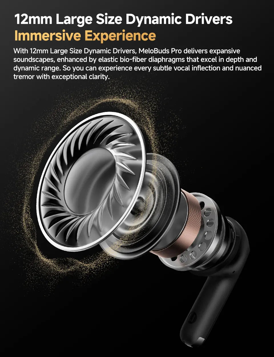 fone de ouvido sem fio QCY MeloBuds Pro ANC bluetooth 5.3 áudio de alta resolução com LDAC earbuds com cancelamento de ruído ativo de 46dB headphones