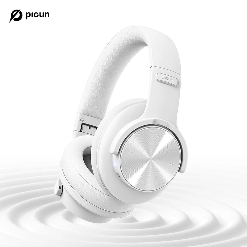 Fones de ouvido Bluetooth Picun B8 com 120 horas de reprodução, modo Bluetooth 3EQ sem fio, baixa latência, chamadas viva-voz, fones de ouvido sobre a orelha