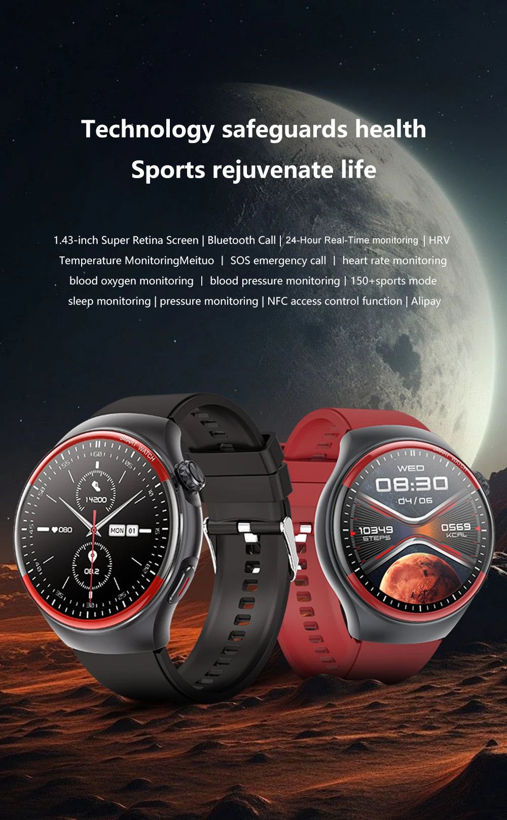 smartwatch para enfermagem e saúde laser cura pressão arterial relógio inteligente masculino frequência cardíaca pulso sono chamadas bluetooth monitor corporal smartwatch
