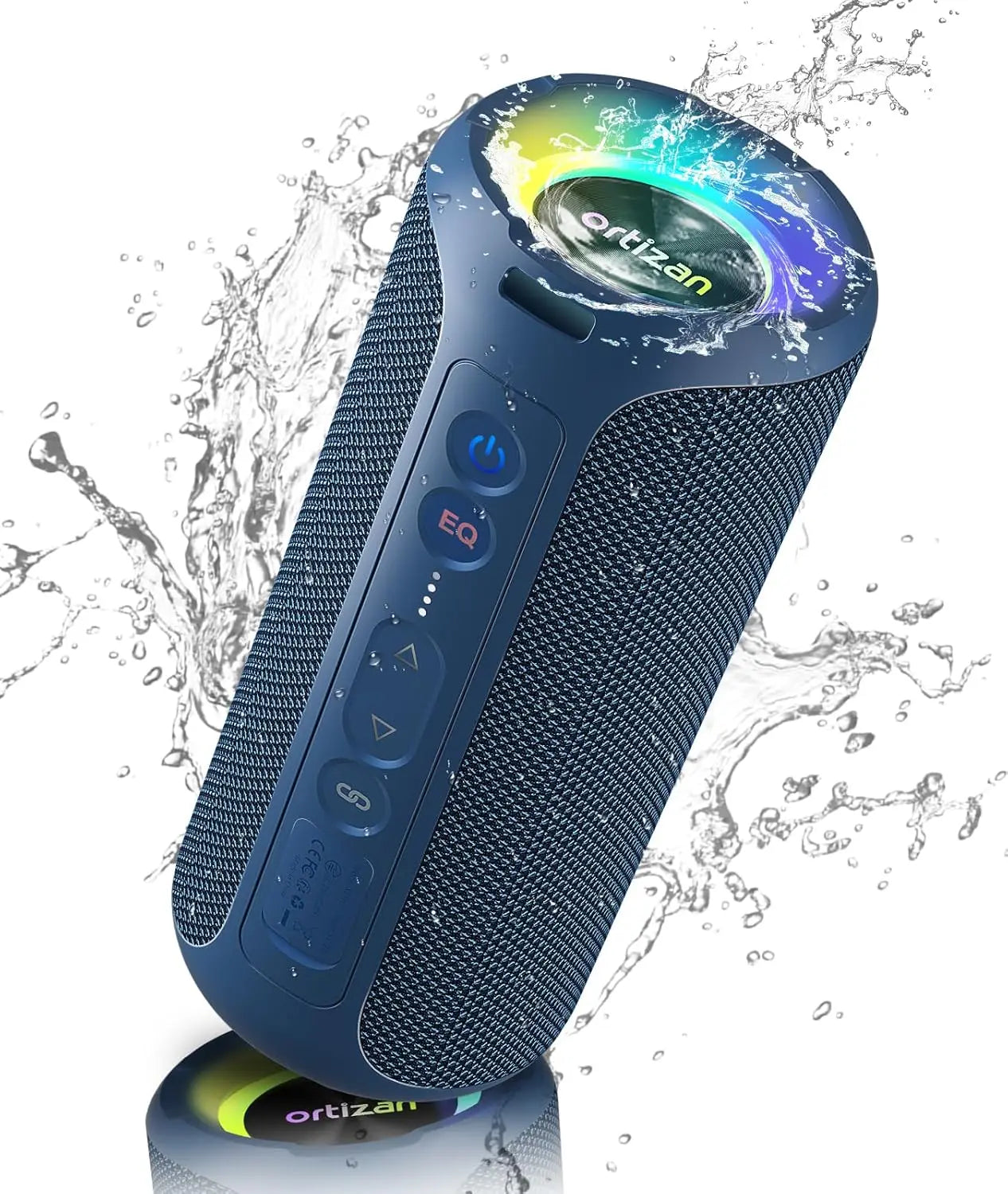 Caixa de Som Bluetooth Ortizan – 40W com Graves Reforçados, Portátil, Sem Fio, para Uso Externo, 30 Horas de Reprodução, À Prova d’Água IPX7, Bluetooth 5.3, Ideal para Banho