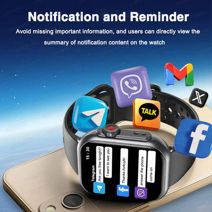 Apple Watch Ultra 2 masculino feminino pulseira inteligente bateria de 1000mAh GPS tela AMOLED chamadas por Bluetooth esportivo à prova d'água