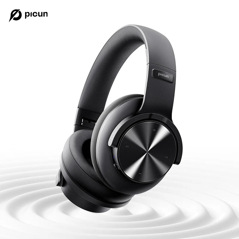 Fones de ouvido Bluetooth Picun B8 com 120 horas de reprodução, modo Bluetooth 3EQ sem fio, baixa latência, chamadas viva-voz, fones de ouvido sobre a orelha