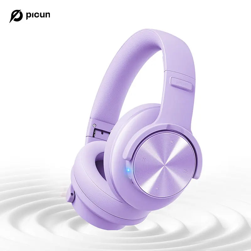 Fones de ouvido Bluetooth Picun B8 com 120 horas de reprodução, modo Bluetooth 3EQ sem fio, baixa latência, chamadas viva-voz, fones de ouvido sobre a orelha