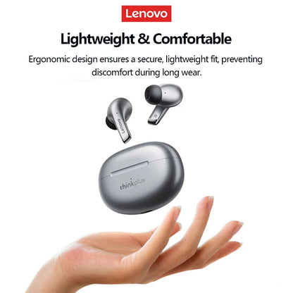 Fone de Ouvido Sem Fio Bluetooth Lenovo LP5 Original TWS com Longa Duração de Bateria, Fone Esportivo, Modo Duplo para Jogos, Chamada em HD, com Microfone.