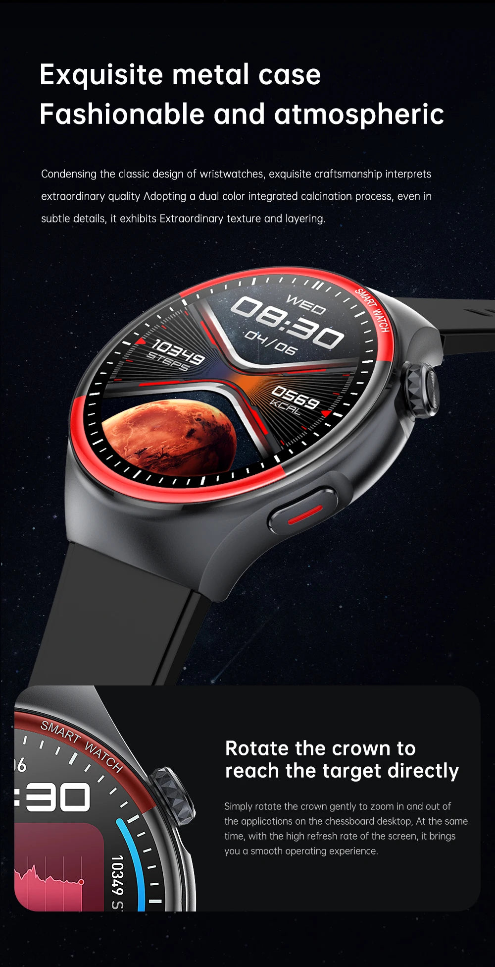 smartwatch para enfermagem e saúde laser cura pressão arterial relógio inteligente masculino frequência cardíaca pulso sono chamadas bluetooth monitor corporal smartwatch