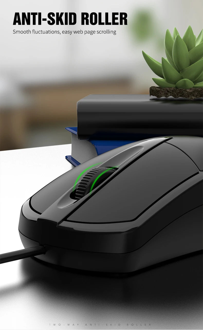 mouse com fio 301 para escritório e jogos para computador desktop, laptop e uso empresarial mouse óptico USB