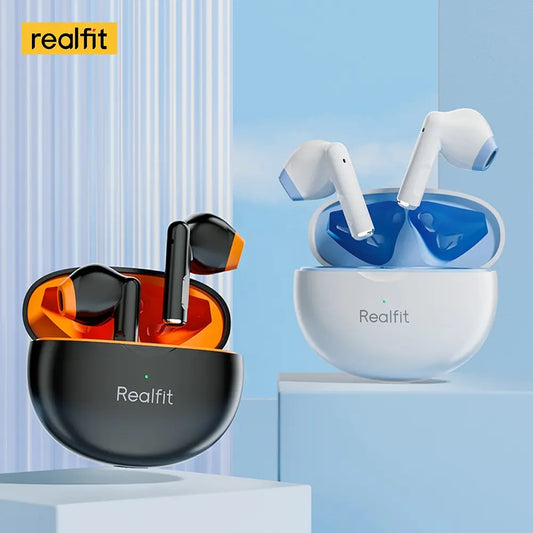 Fone de Ouvido Bluetooth Realfit F2 – Qualidade Hi-Fi Excelente, Fones TWS Sem Fio